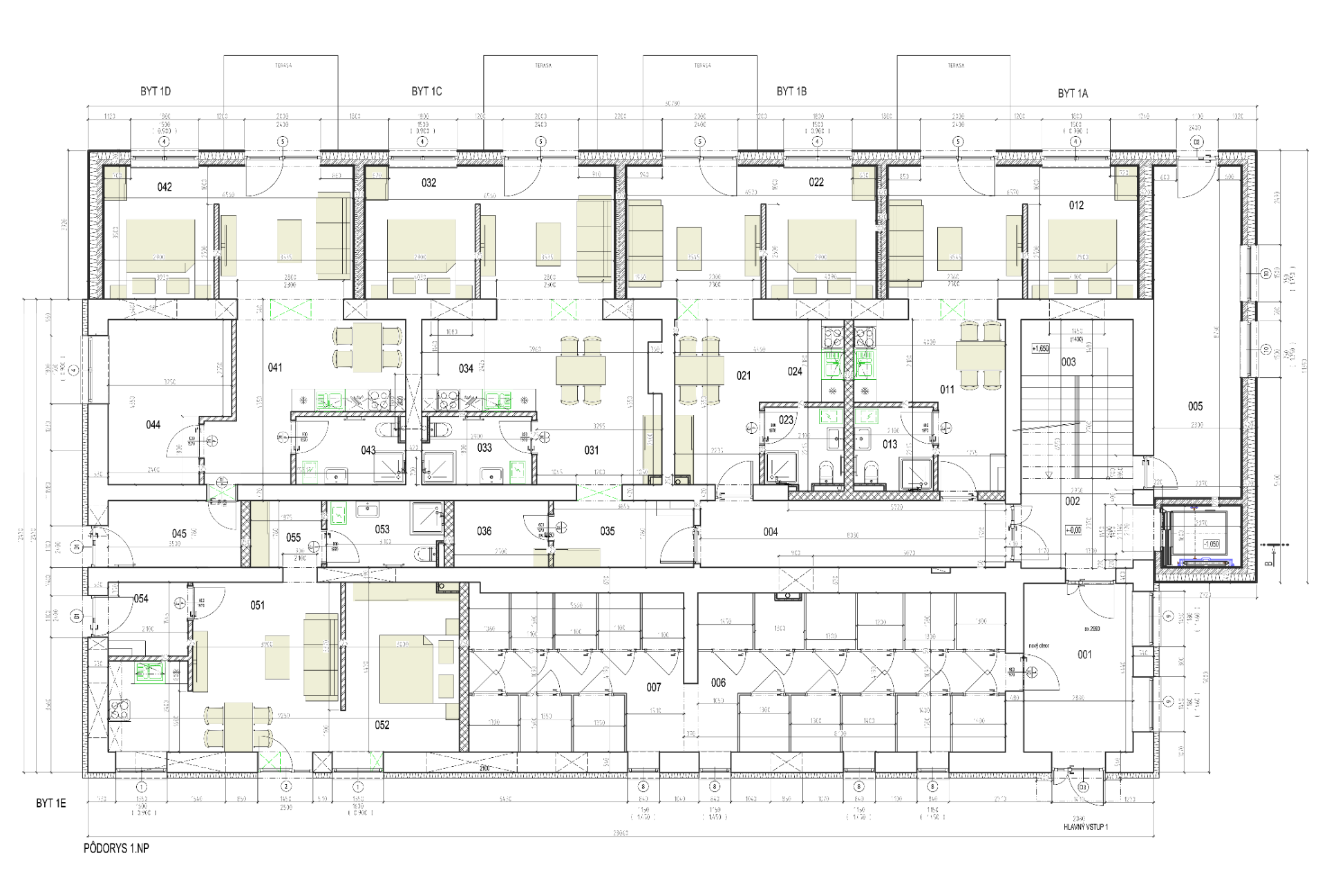 1. nadzemné podlažie